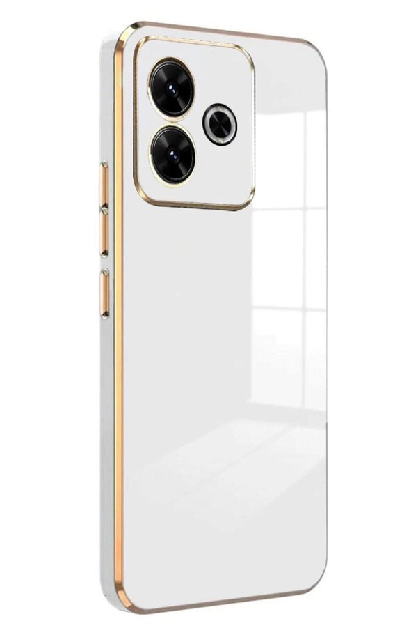 CepteToptan Xiaomi Redmi 13 4G Kılıf Volet Silikon - Beyaz - DROPX4097-9263