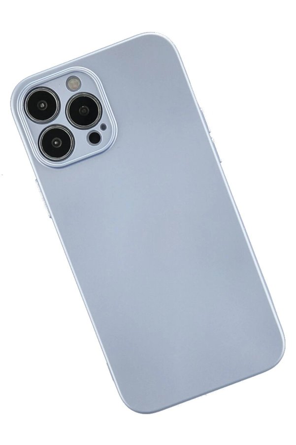 İphone 13 Pro Kılıf Nano İçi̇ Kadi̇fe Si̇li̇kon - Sky Blue - Dropx7824-9997