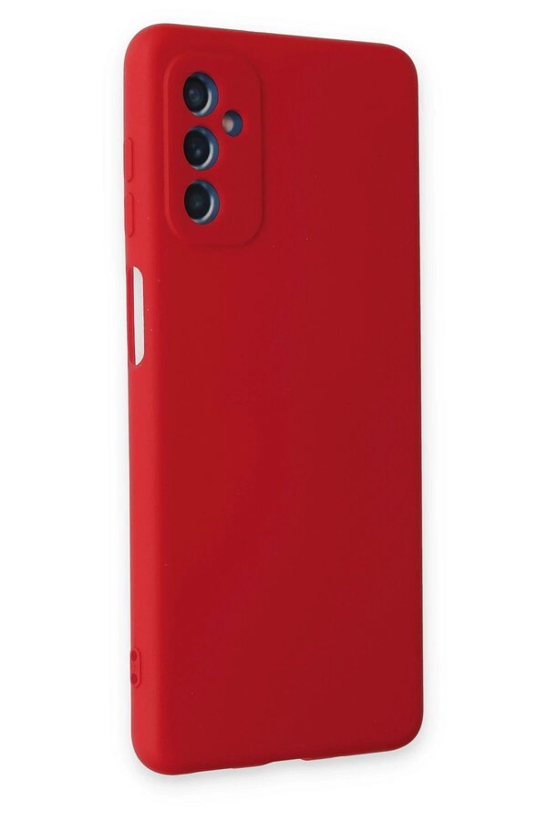 Samsung Galaxy M52 5G Kılıf Nano İçi̇ Kadi̇fe Si̇li̇kon - Kırmızı - Dropx1853-4043