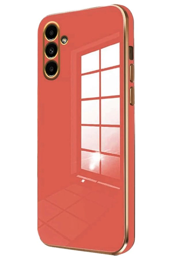 CepteToptan Samsung Galaxy M15 Kılıf Volet Silikon - Kırmızı - DROPX1157-7663