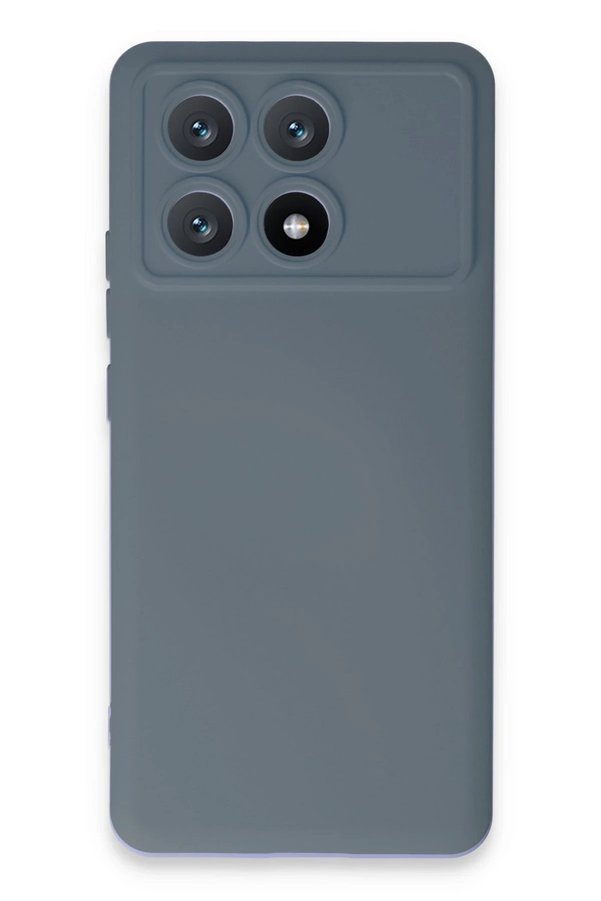 CepteToptan Xiaomi Poco X6 Pro Kılıf Nano içi Kadife Silikon - Gri - DROPX1468-7463