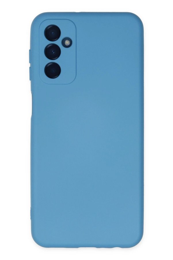 CepteToptan Samsung Galaxy M23 Kılıf Nano içi Kadife Silikon - Mavi - DROPX1086-2452