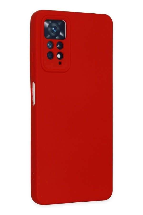 Xi̇aomi̇ Redmi̇ Note 11 Pro Kılıf Nano İçi̇ Kadi̇fe Si̇li̇kon - Kırmızı - Dropx9064-6828