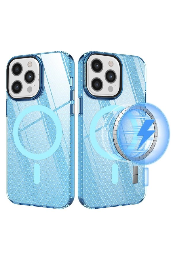 İphone 12 Pro Max Kılıf Beta Magneti̇csafe Si̇li̇kon - Mavi̇ - Dropx3850-1704