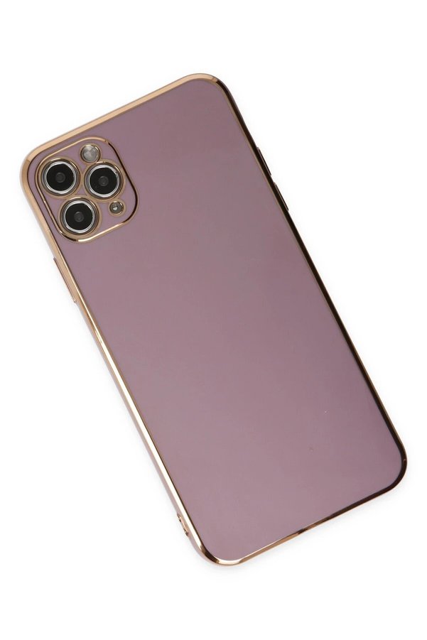 İphone 11 Pro Max Kılıf Volet Si̇li̇kon - Mor - Dropx3205-1239