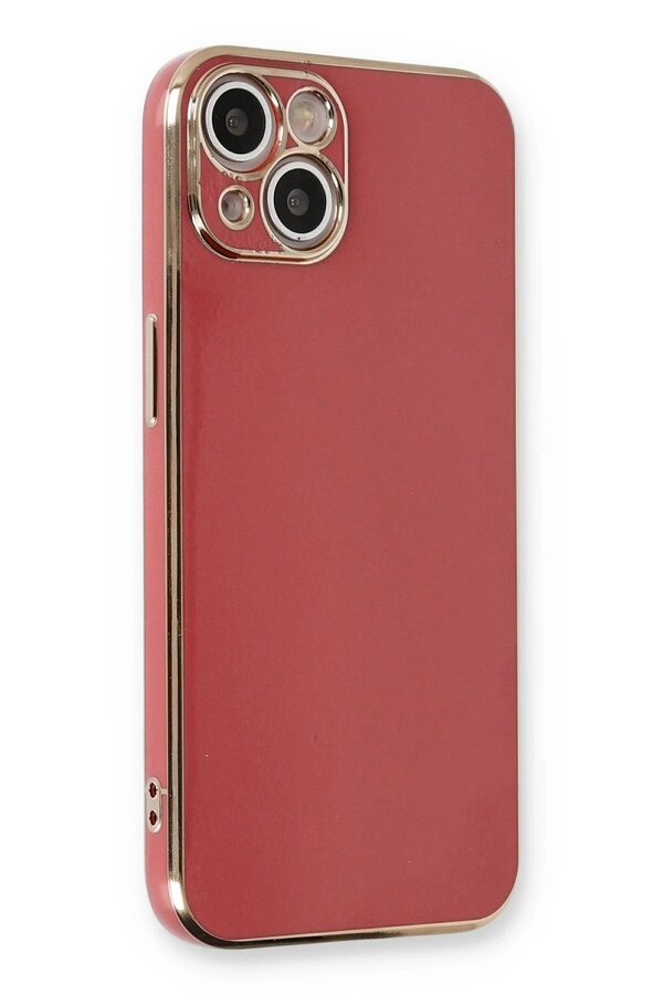 CepteToptan iPhone 13 Kılıf Volet Silikon - Kırmızı - DROPX2674-1248