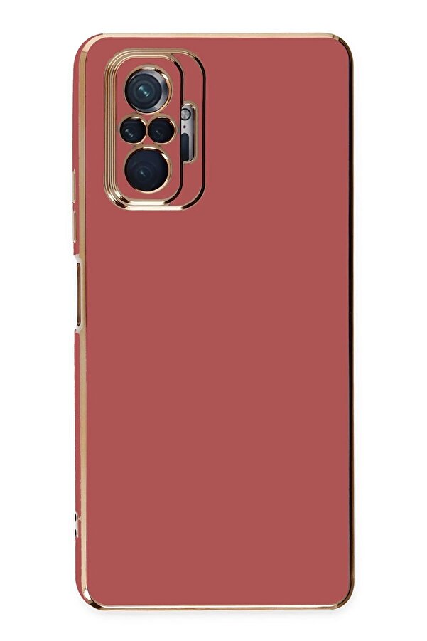 Xi̇aomi̇ Redmi̇ Note 10 Pro Kılıf Volet Si̇li̇kon - Kırmızı - Dropx5783-6349