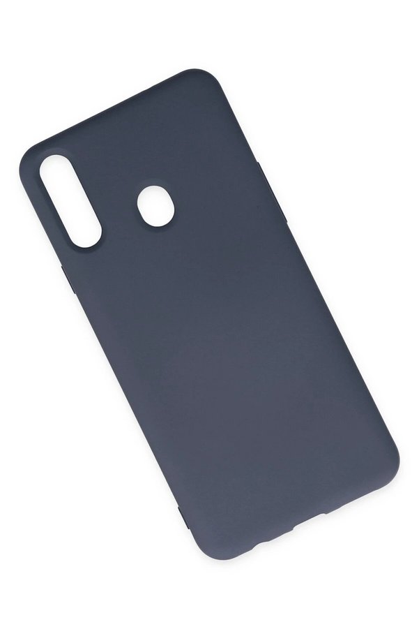 Samsung Galaxy A20S Kılıf Nano İçi̇ Kadi̇fe Si̇li̇kon - Gri̇ - Dropx4133-1448