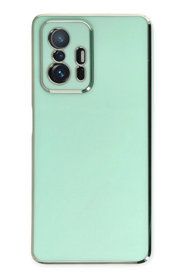 CepteToptan Xiaomi Mi 11T Pro Kılıf Volet Silikon - Açık Yeşil - DROPX3751-3014