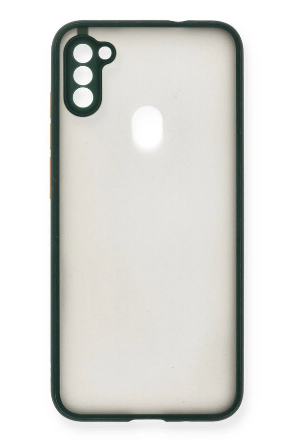 Samsung Galaxy A11 Kılıf Montreal Si̇li̇kon Kapak - Yeşi̇l - Dropx4301-8159