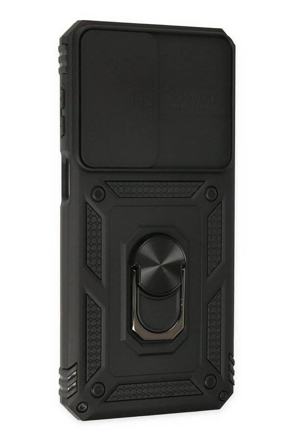 Samsung Galaxy M33 Kılıf Pars Lens Yüzüklü Si̇li̇kon - Si̇yah - Dropx6515-6303