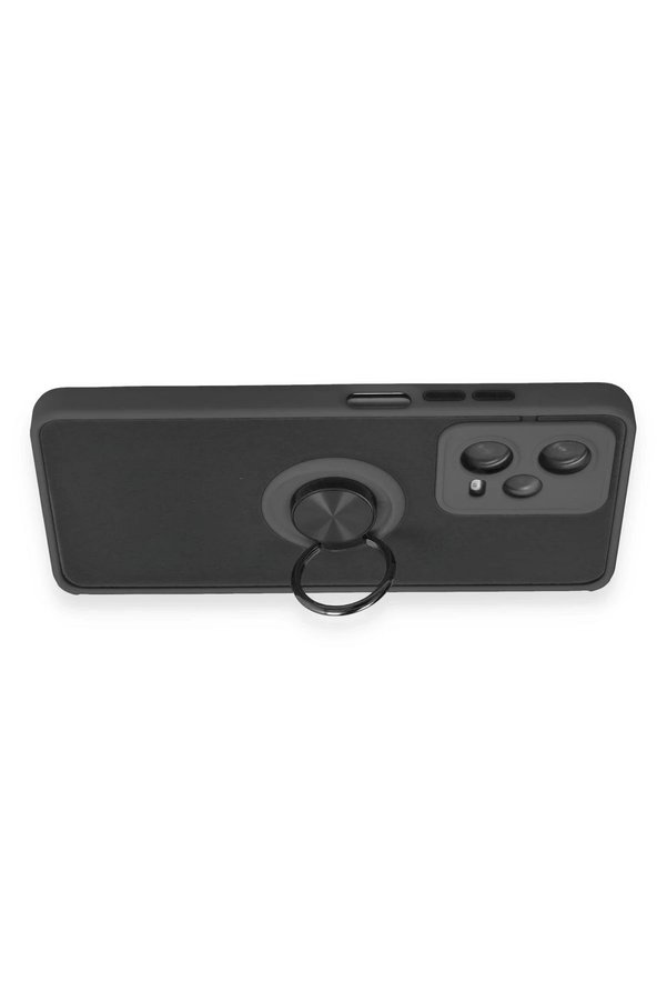 Xi̇aomi̇ Redmi̇ Note 12 5G Kılıf Montreal Yüzüklü Si̇li̇kon Kapak - Si̇yah - Dropx7934-4961