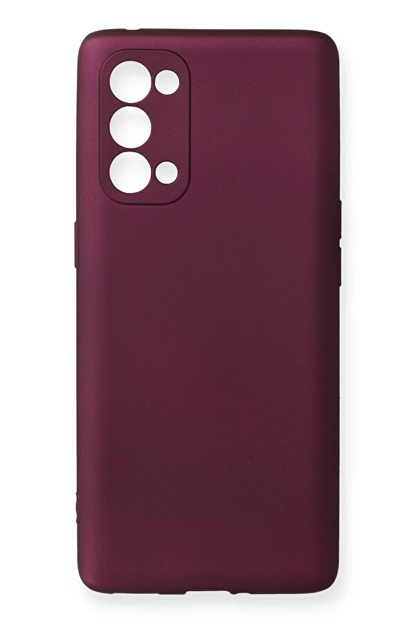 CepteToptan Oppo Reno 5 Pro Kılıf First Silikon - Mürdüm - DROPX5626-2628