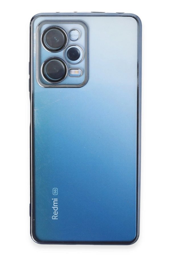 CepteToptan Xiaomi Redmi Note 12 Pro 5G Kılıf Lensli Silikon - Açık Mavi - DROPX8198-4077