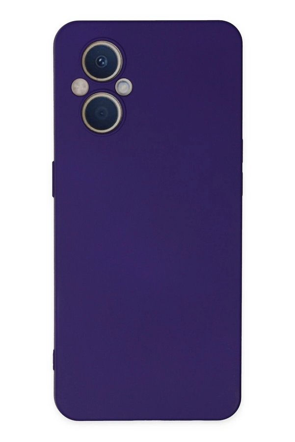 CepteToptan Oppo Reno 7 Lite Kılıf Nano içi Kadife Silikon - Mor - DROPX1632-6730