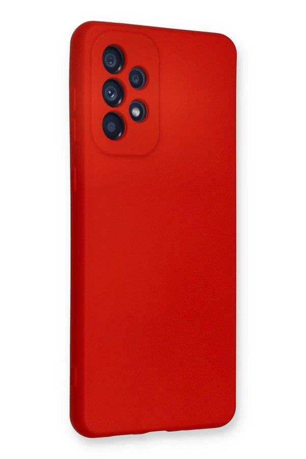 Samsung Galaxy A73 5G Kılıf Nano İçi̇ Kadi̇fe Si̇li̇kon - Kırmızı - Dropx7005-9115
