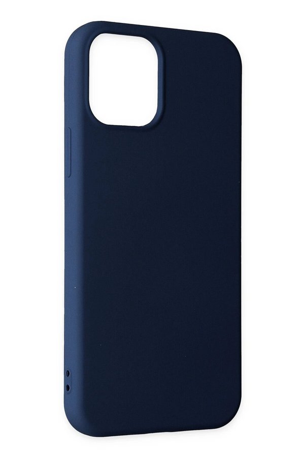 İphone 11 Pro Max Kılıf Nano İçi̇ Kadi̇fe Si̇li̇kon - Laci̇vert - Dropx9349-5277