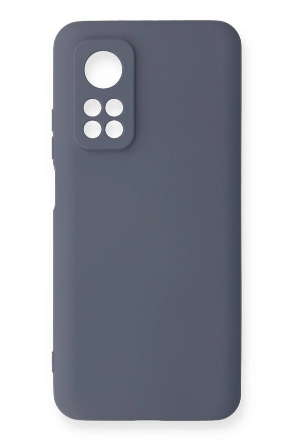 CepteToptan Xiaomi Mi 10T Kılıf Nano içi Kadife Silikon - Gri - DROPX1009-6715