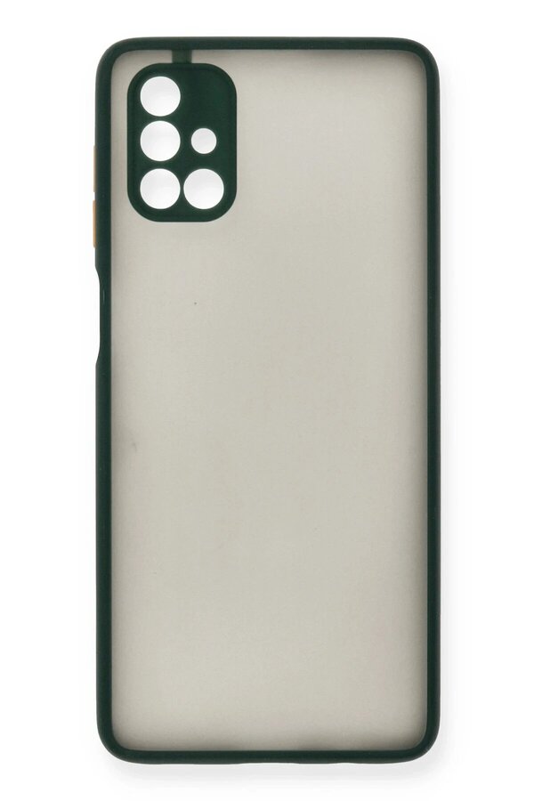 Samsung Galaxy M51 Kılıf Montreal Si̇li̇kon Kapak - Yeşi̇l - Dropx2546-5165
