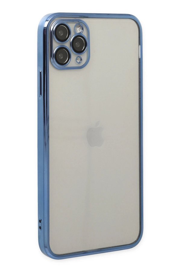 İphone 11 Pro Kılıf Lensli̇ Si̇li̇kon - Açık Mavi̇ - Dropx7858-9774