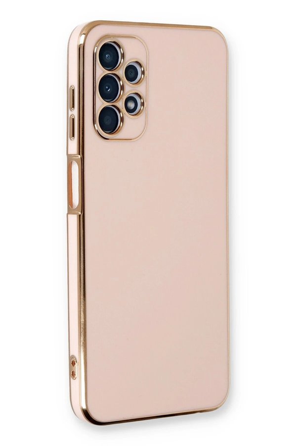 CepteToptan Samsung Galaxy A13 4G Kılıf Volet Silikon - Pembe - DROPX2869-5824