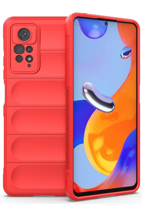 CepteToptan Xiaomi Redmi Note 11 Pro Kılıf Optimum Silikon - Kırmızı - DROPX5919-5293
