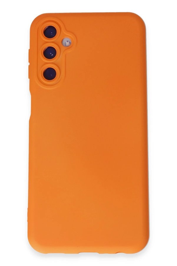 CepteToptan Samsung Galaxy M34 5G Kılıf Nano içi Kadife Silikon - Turuncu - DROPX1057-8367