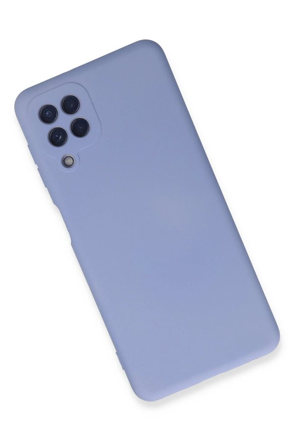 Samsung Galaxy A22 Kılıf Nano İçi̇ Kadi̇fe Si̇li̇kon - Li̇la - Dropx8596-4288