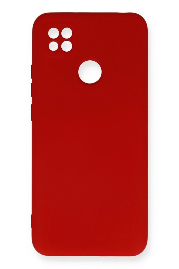 CepteToptan Xiaomi Redmi 9C Kılıf Nano içi Kadife Silikon - Kırmızı - DROPX3391-2649
