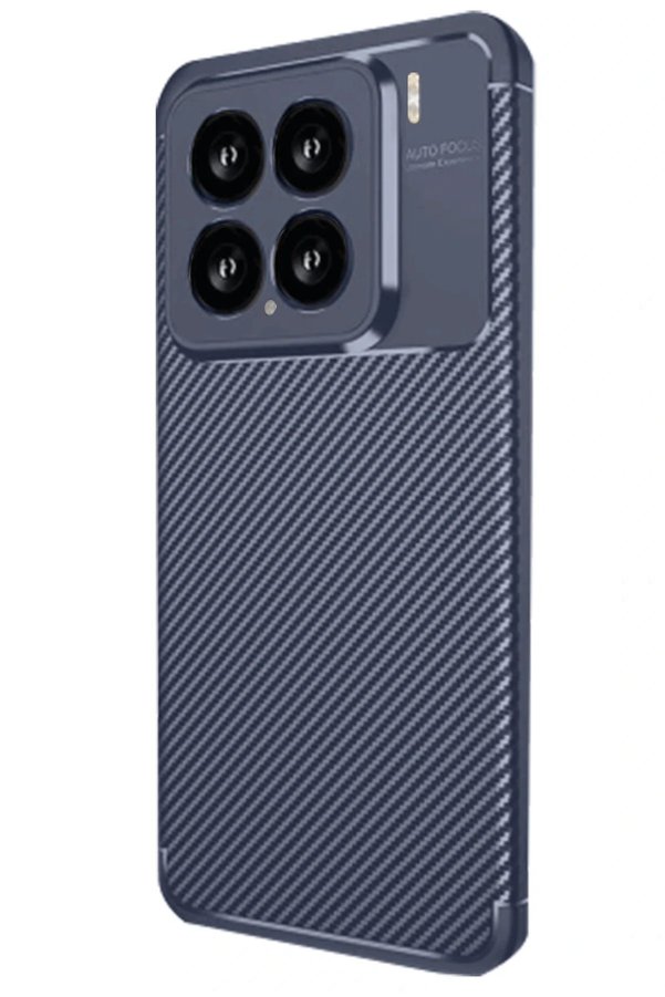CepteToptan Xiaomi Mi 15 Kılıf Auto Focus Karbon Kapak - Lacivert - DROPX6534-2418
