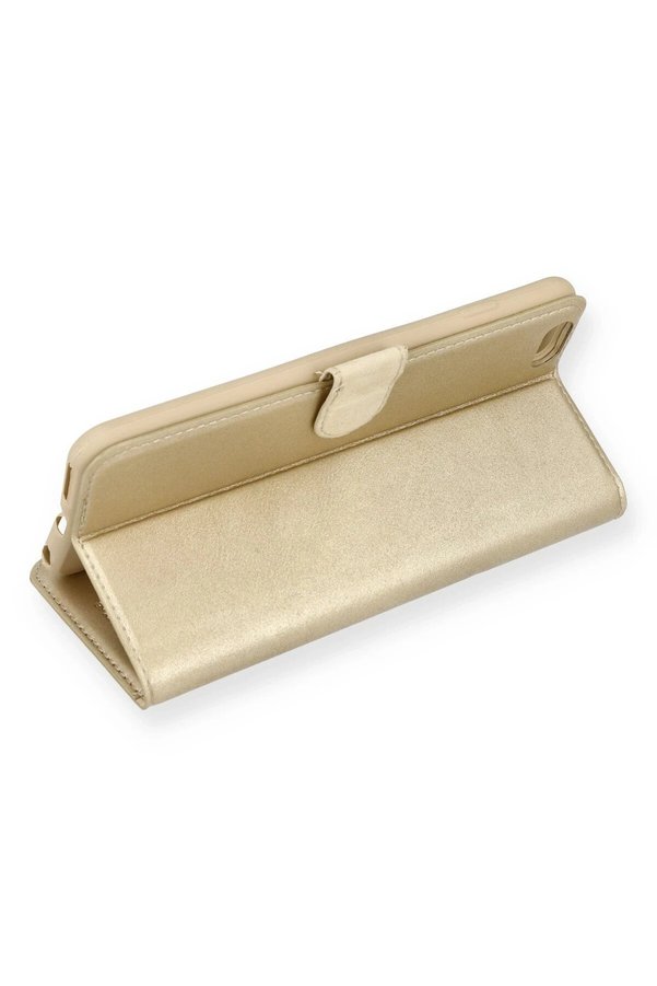 İphone 6 Plus Kılıf Trend S Plus Kapaklı Kılıf - Gold - Dropx6482-6970