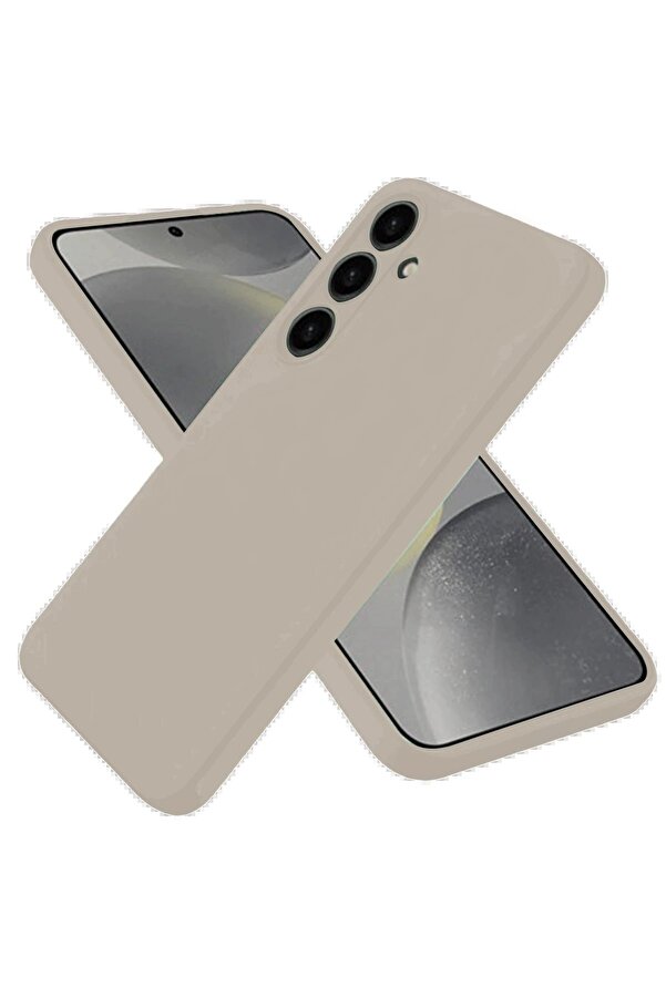 CepteToptan Samsung Galaxy S25 Kılıf Nano içi Kadife Silikon - Pudra - DROPX2919-9181