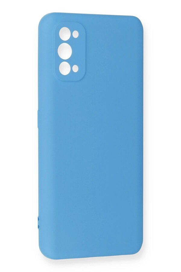 Realme 7 Pro Kılıf Nano İçi̇ Kadi̇fe Si̇li̇kon - Mavi̇ - Dropx8589-1619