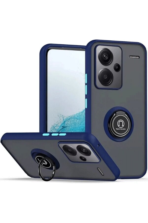 CepteToptan Xiaomi Redmi Note 13 Pro Plus Kılıf Montreal Yüzüklü Silikon Kapak - Lacive - DROPX2026-1458
