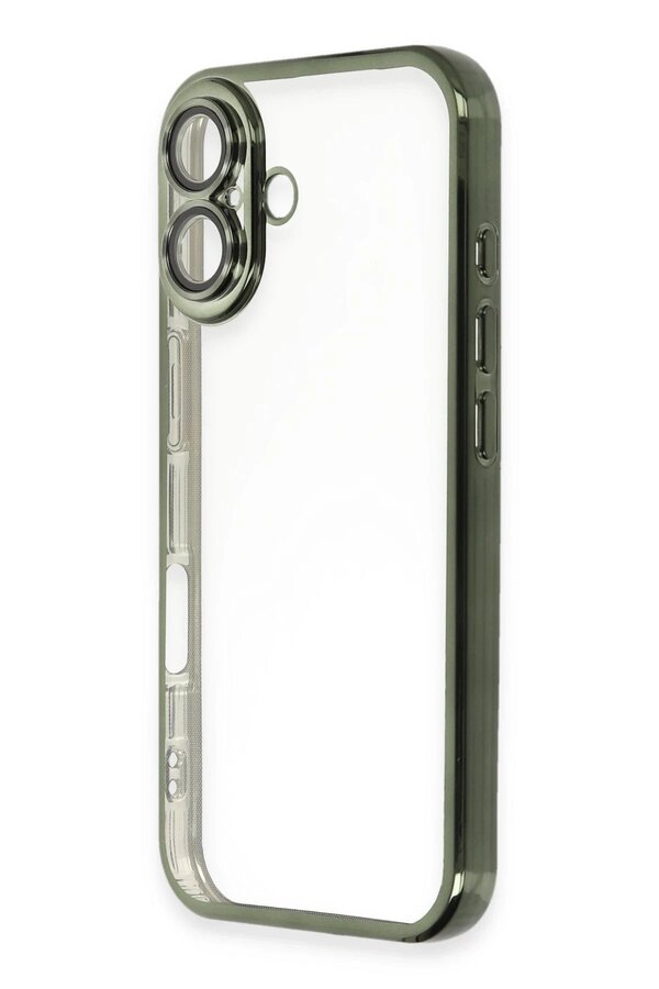 İphone 16 Plus Kılıf Lensli̇ Si̇li̇kon - Yeşi̇l - Dropx5837-1748