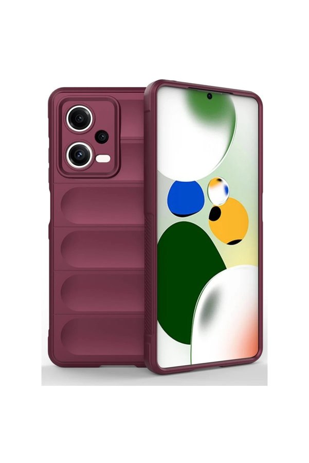 CepteToptan Xiaomi Poco X5 5G Kılıf Optimum Silikon - Bordo - DROPX1012-5695
