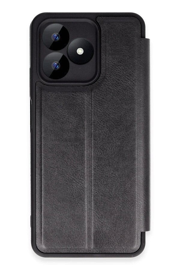 CepteToptan Realme Note 50 4G Kılıf Flip Cover - Siyah - DROPX9001-4535