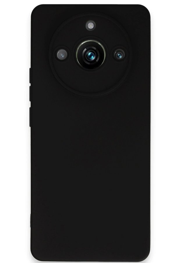 CepteToptan Realme 11 Pro Kılıf Nano içi Kadife Silikon - Siyah - DROPX3002-4190