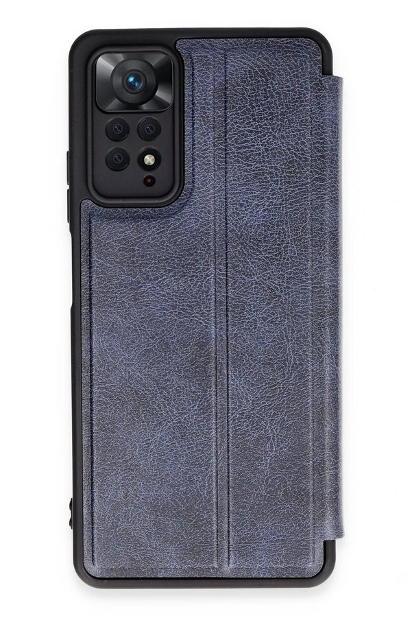 CepteToptan Xiaomi Redmi Note 12 Pro 4G Kılıf Flip Cover - Lacivert - DROPX4448-4744