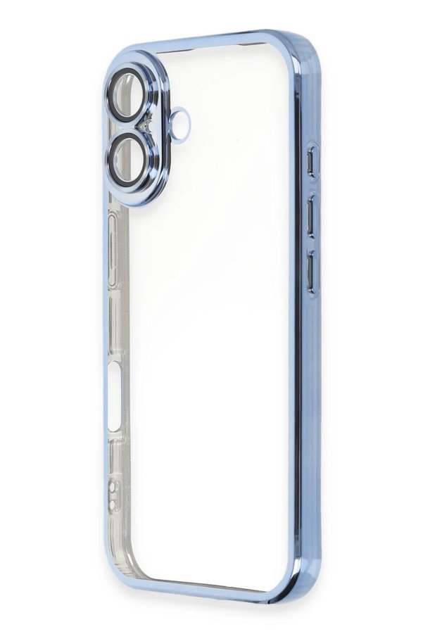İphone 16 Plus Kılıf Lensli̇ Si̇li̇kon - Açık Mavi̇ - Dropx7180-4566