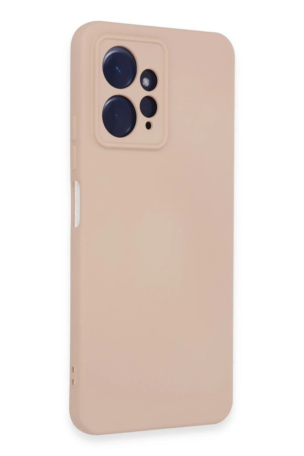 Xi̇aomi̇ Redmi̇ Note 12 4G Kılıf Nano İçi̇ Kadi̇fe Si̇li̇kon - Pudra - Dropx6601-7137