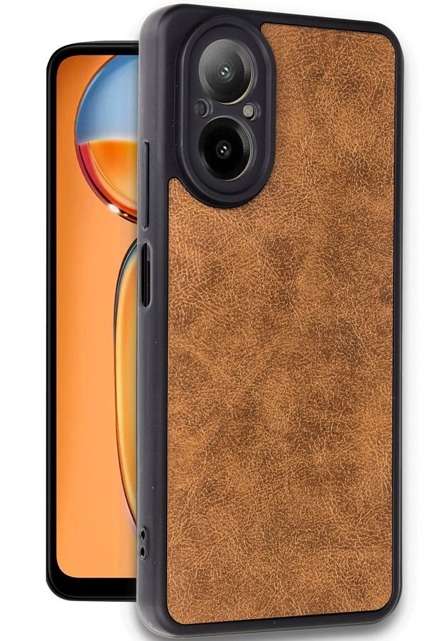 Realme 12 Li̇te Kılıf Aras Deri̇ Kapak - Taba - Dropx3989-6368
