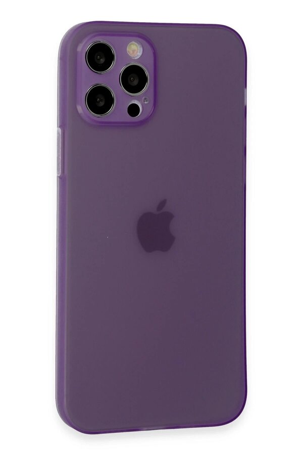 İphone 12 Pro Kılıf Si̇li̇kon - Koyu Mor - Dropx4903-5046