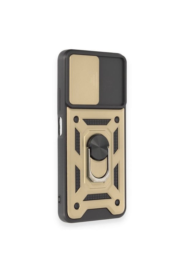 Xi̇aomi̇ Redmi̇ Note 12 4G Kılıf Pars Lens Yüzüklü Si̇li̇kon - Gold - Dropx5047-8722