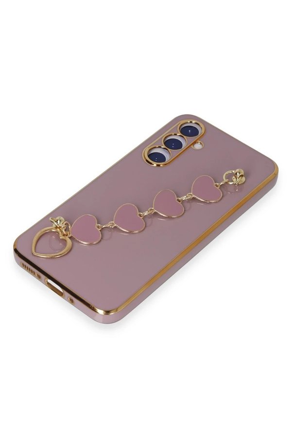 Samsung Galaxy A54 5G Kılıf Esi̇la Si̇li̇kon - Mor - Dropx6897-6528