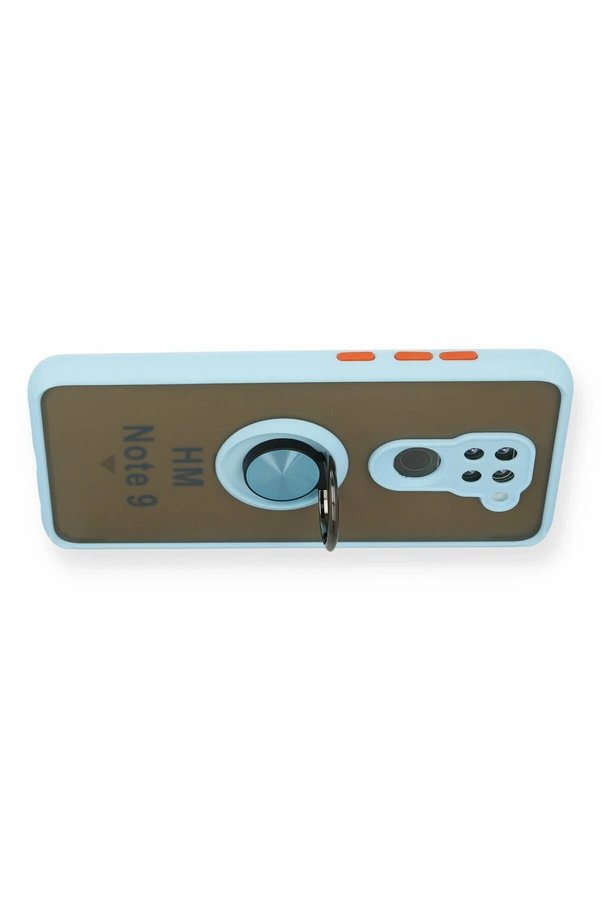 Xi̇aomi̇ Redmi̇ Note 9 Kılıf Montreal Yüzüklü Si̇li̇kon Kapak - Buz Mavi̇ - Dropx6047-3208