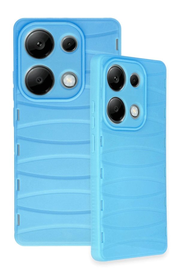 Xi̇aomi̇ Redmi̇ Note 13 Pro 4G Kılıf Bi̇bercas Si̇li̇kon Kapak - Mavi̇ - Dropx1220-9756