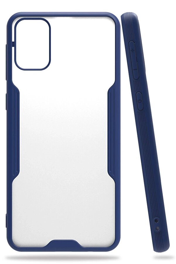 CepteToptan Samsung Galaxy M31 Kılıf Platin Silikon - Lacivert - DROPX9347-2701