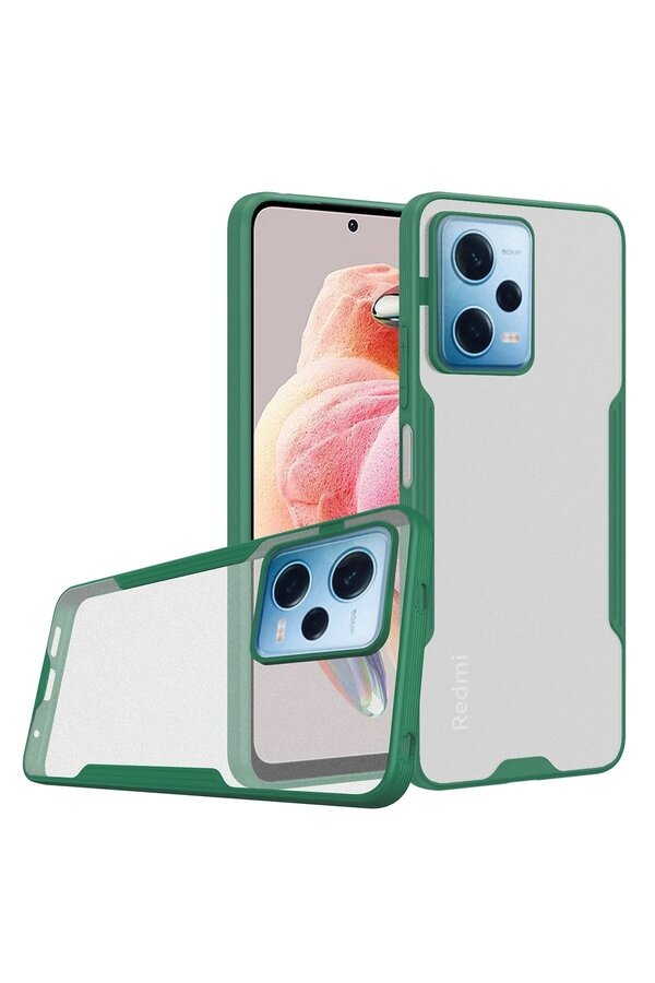 CepteToptan Xiaomi Redmi Note 12 5G Kılıf Platin Silikon - Yeşil - DROPX1844-7833