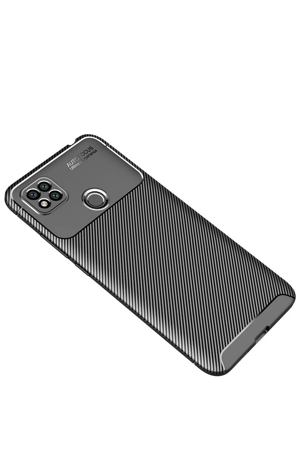 Xi̇aomi̇ Redmi̇ 9C Kılıf Auto Focus Karbon Kapak - Si̇yah - Dropx4173-1480